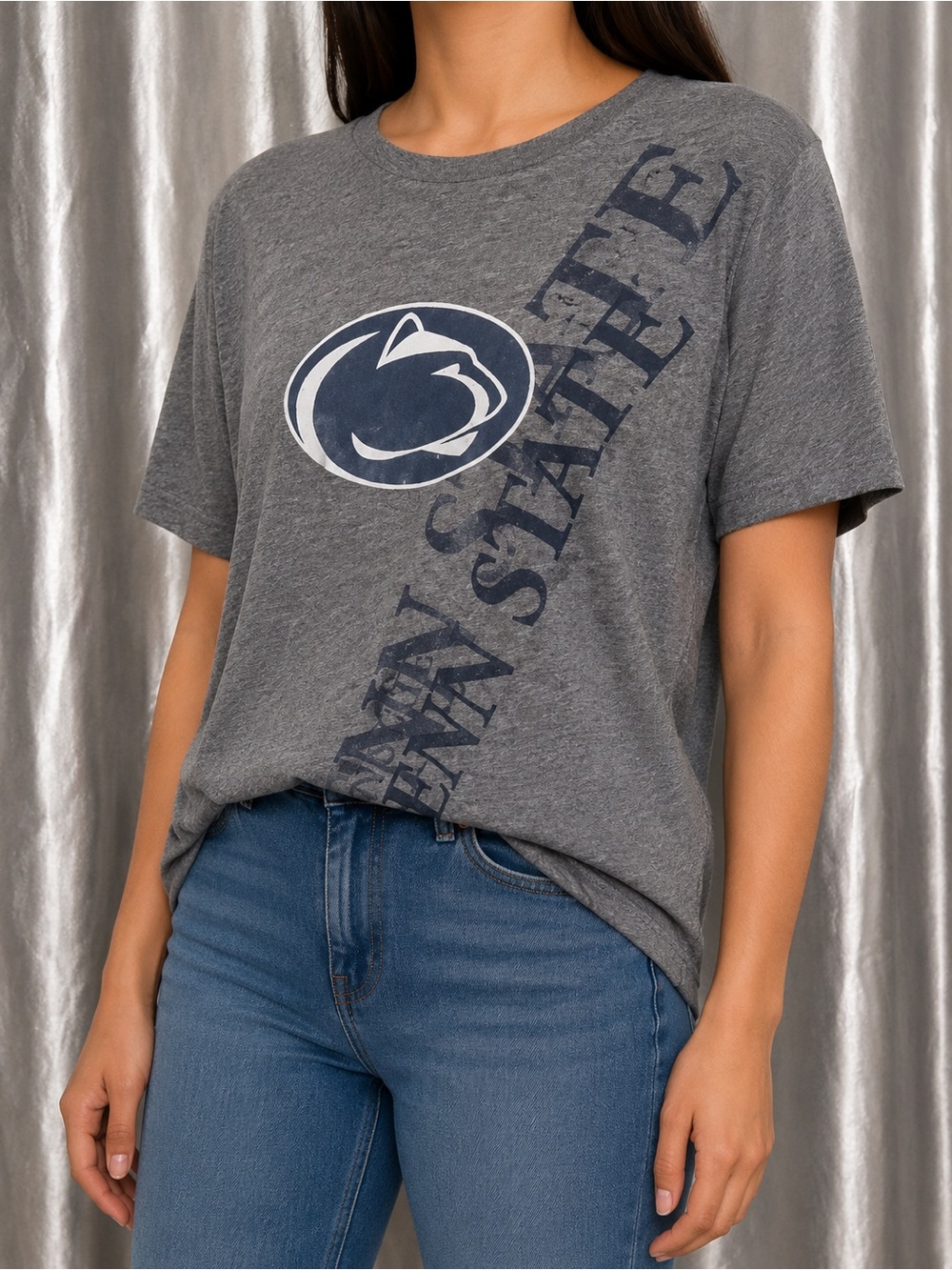 Levelwear Penn State Nittany Lions T-Shirt Men’s Small Gray PSU Logo NCAA